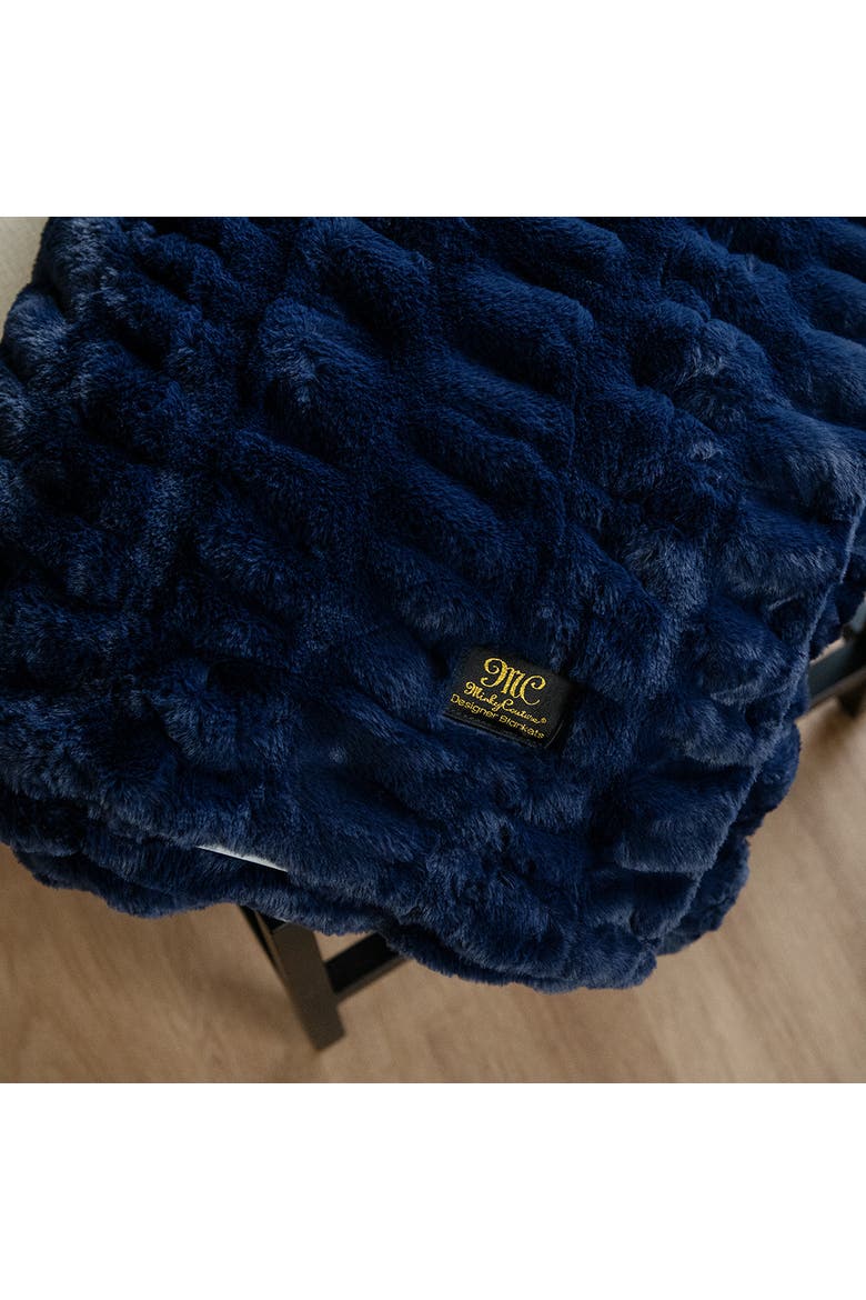 Hugs Navy Blanket, Alternate, color, Navy