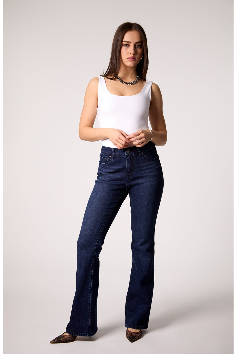 Maya Mid Rise Bootcut Jeans, Alternate, color, Amsterdam Dark