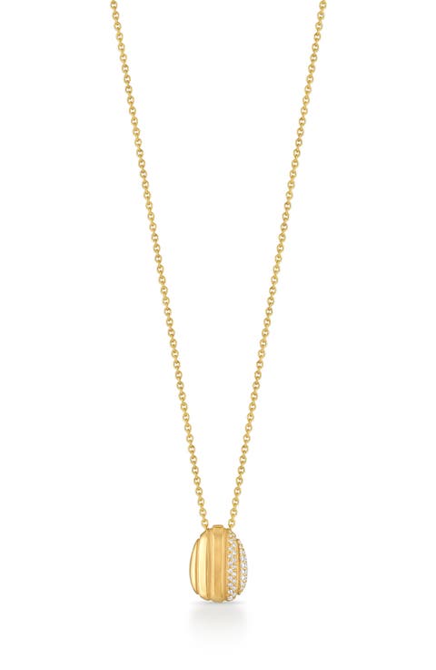Eos Egg Diamond Necklace