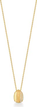 Pamela Zamore Eos Egg Diamond Necklace