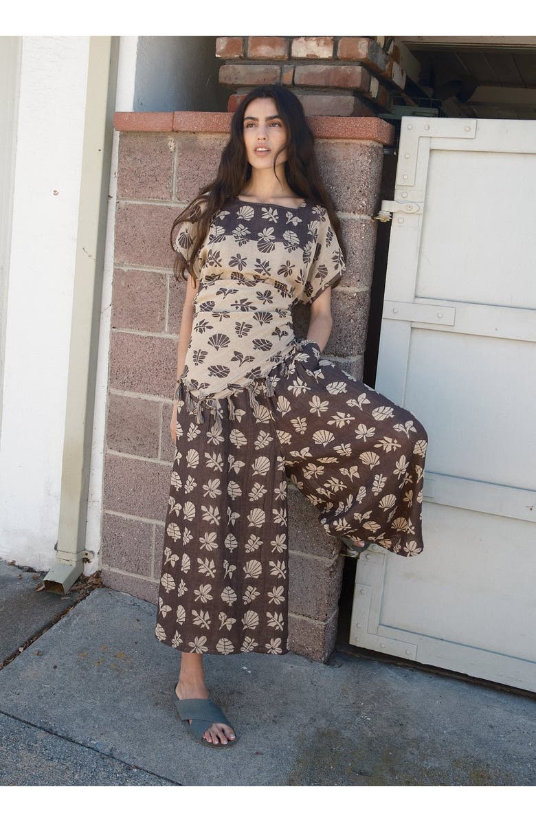 Ace & Jig Oversized Tassel Bandana, Alternate, color, Botanical