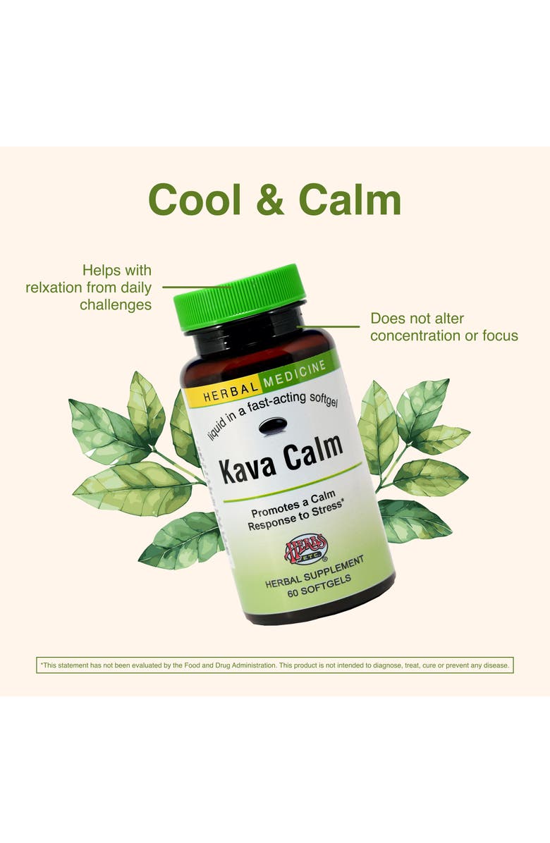 Trace Minerals Kava Calm Complex - Herbal Supplement to Support Natural Relaxation - Supports Restful Sleep - Nerve Soothing Supplement - 60 Softgels, Alternate, color, 
