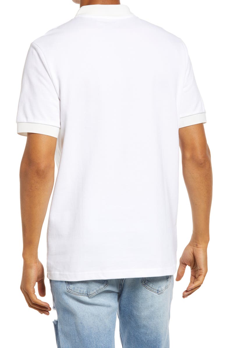 Topman Tonal Cotton Zip Polo, Alternate, color, 