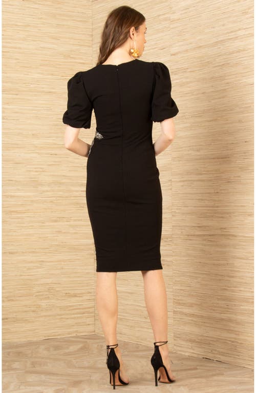 Hale Bob Billie Dress Beaded In Black