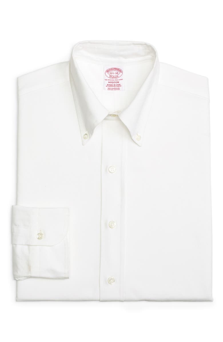 Brooks Brothers Madison Classic Fit Solid Dress Shirt, Main, color,