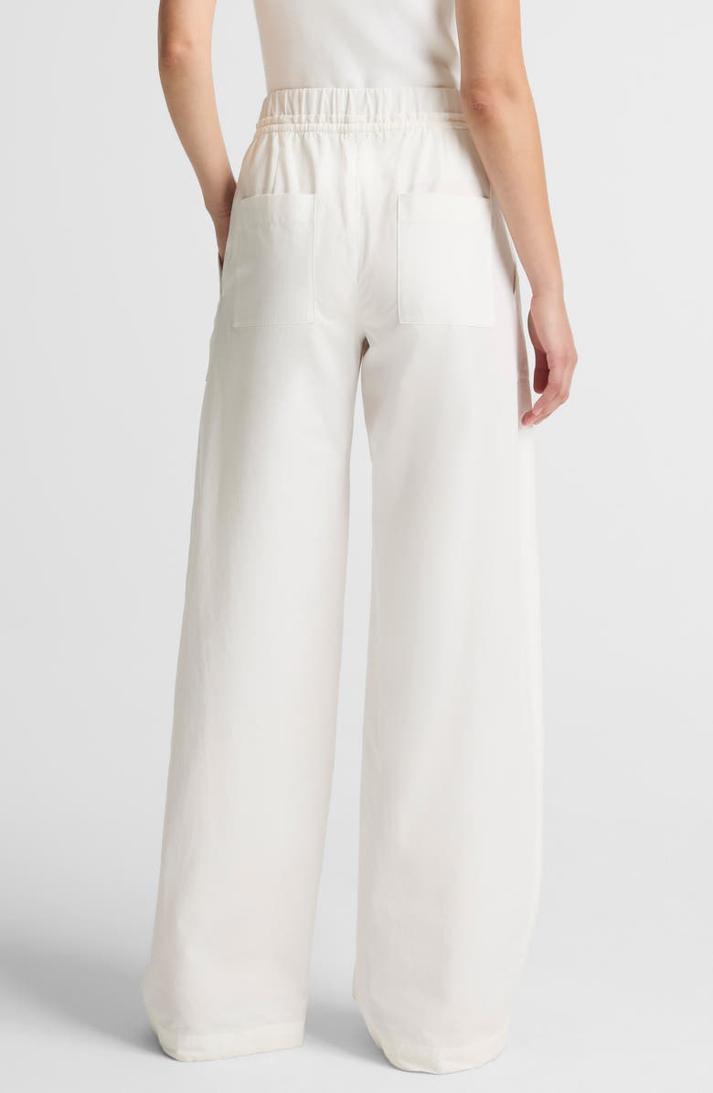 Vince Cotton Drawstring Pants, Alternate, color, Off White