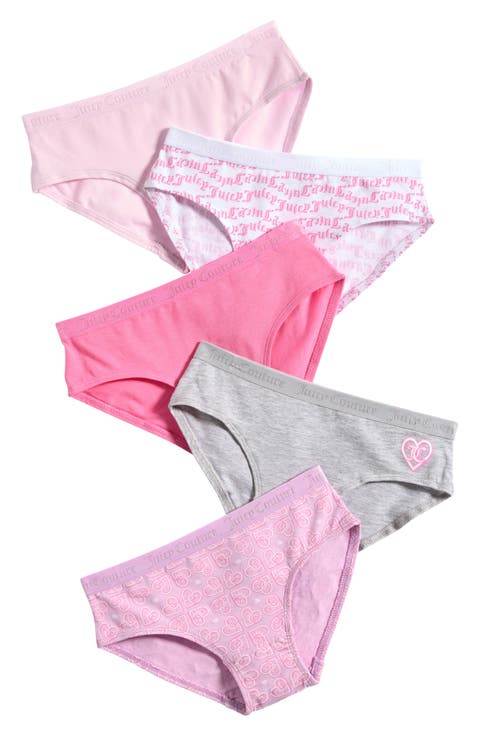 Kids' 5-Pack Assorted Stretch Bikini Briefs