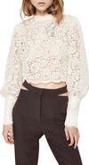 Bardot Georgia Embroidered Lace Top