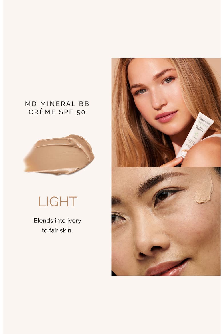 MD Mineral BB Crème Medium SPF 50, Alternate, color, Light