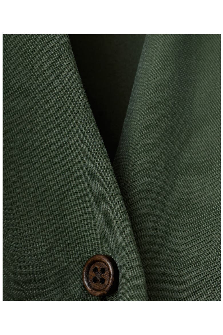 Halter Neck Belted Jumpsuit, Alternate, color, KHAKI GREEN