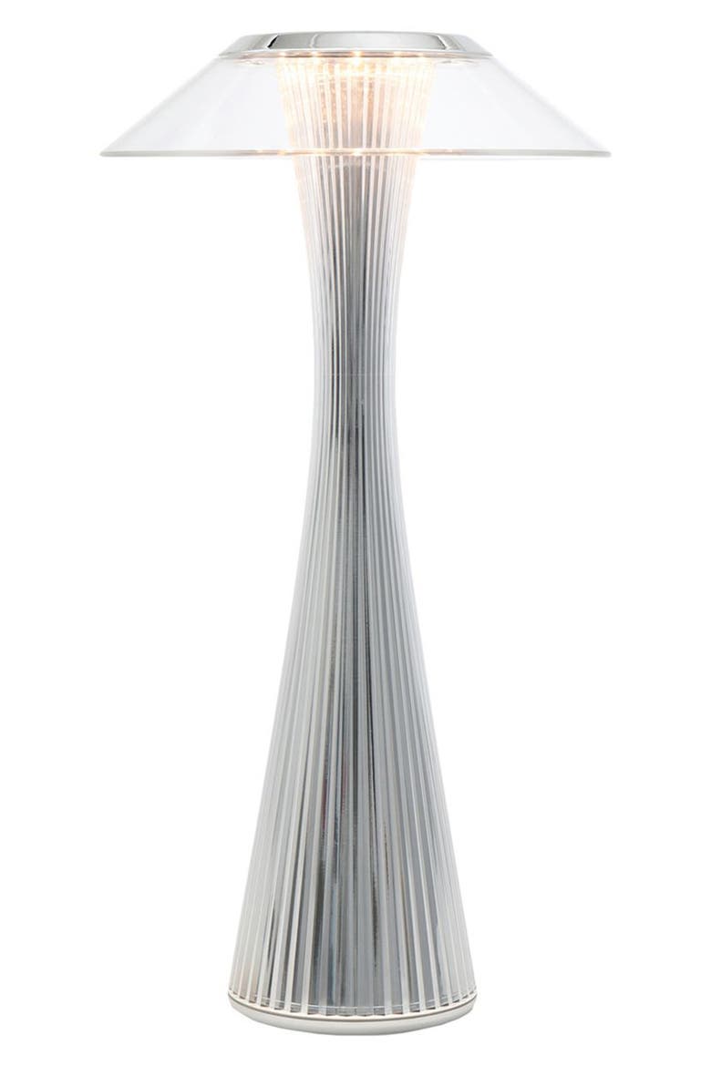 Space Rechargeable Battery Table Lamp, Alternate, color, CHROME