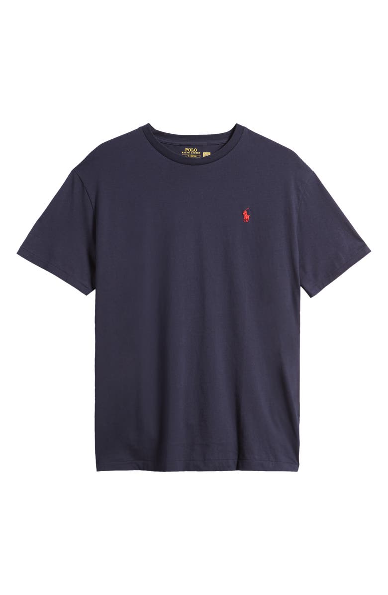 Polo Ralph Lauren Embroidered Logo Crewneck T-Shirt, Alternate, color, Ink