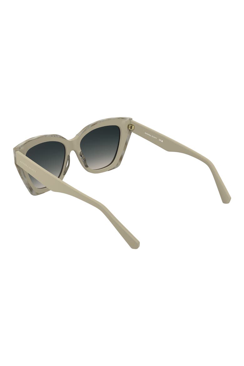 Katherine 56mm Gradient Cat Eye Sunglasses, Alternate, color, CREAM/ MOTHER OF PEARL