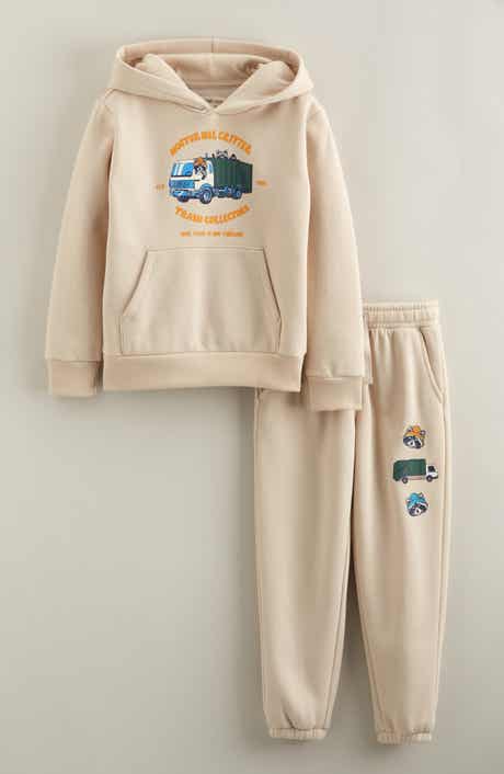 Kids' Printed Kanga Sweatshirt & Sweatpants Set
