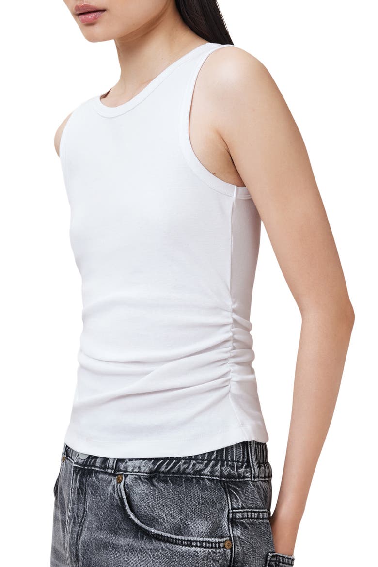 Katarina Stretch Cotton Tank, Alternate, color, OPTIC WHITE