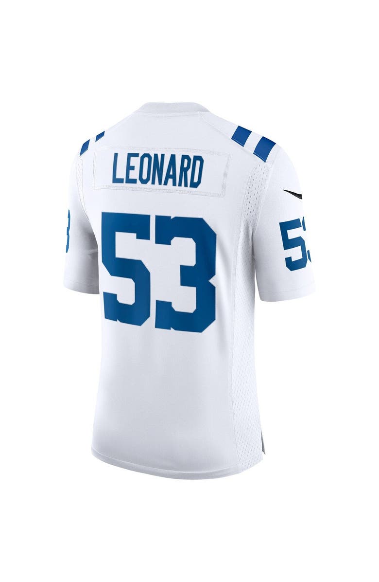 Nike Men's Nike Shaquille Leonard White Indianapolis Colts Vapor Limited Jersey, Alternate, color, 