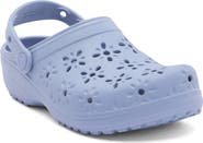 CROCS Classic Floral Cutout Clog