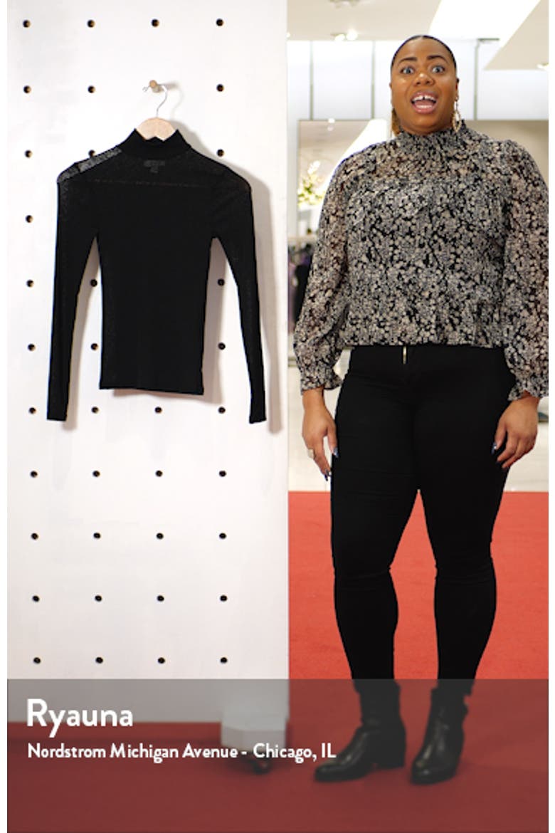 Mock Neck Mesh Top video