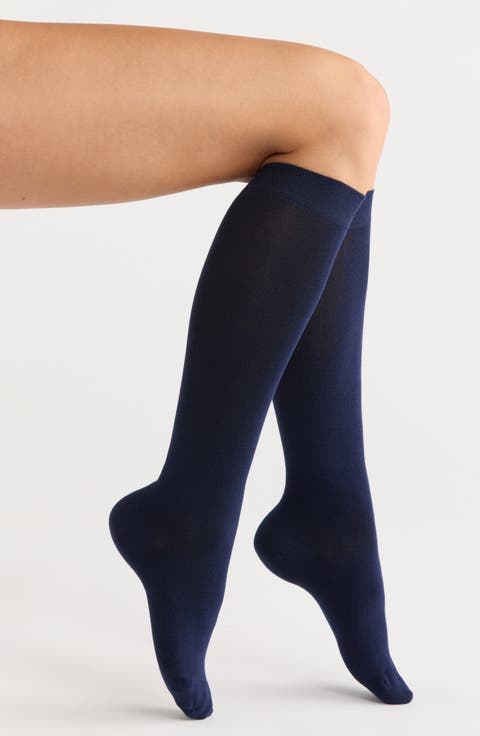 Assorted 2-Pack Everyday Flat Knit Knee High Socks