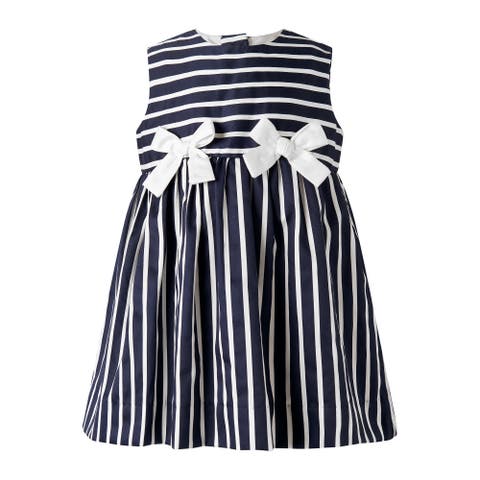 Stripe Bow Dress & Bloomers