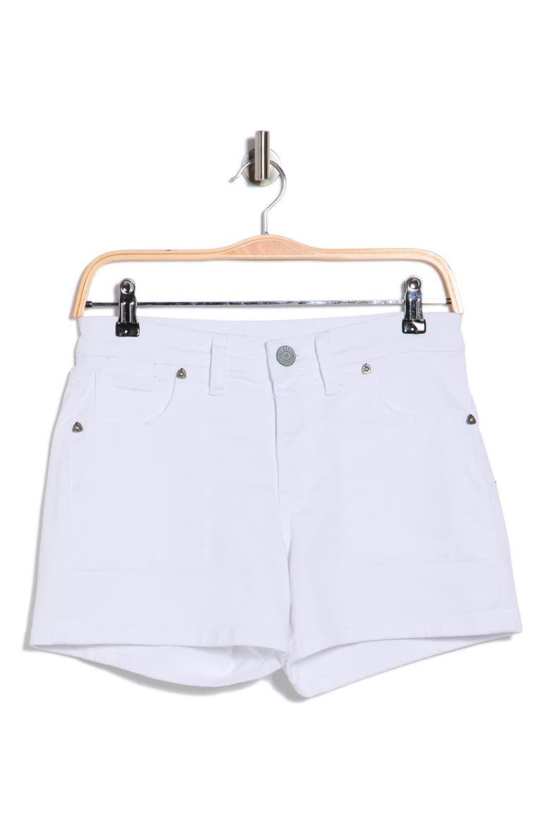 Kity Denim Boyfriend Shorts, Alternate, color, OPTIC WHITE