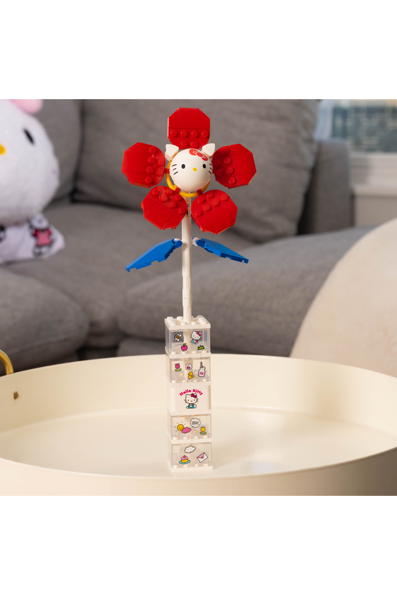 Hello Kitty Flower & Vase Building Set, Alternate, color, Red