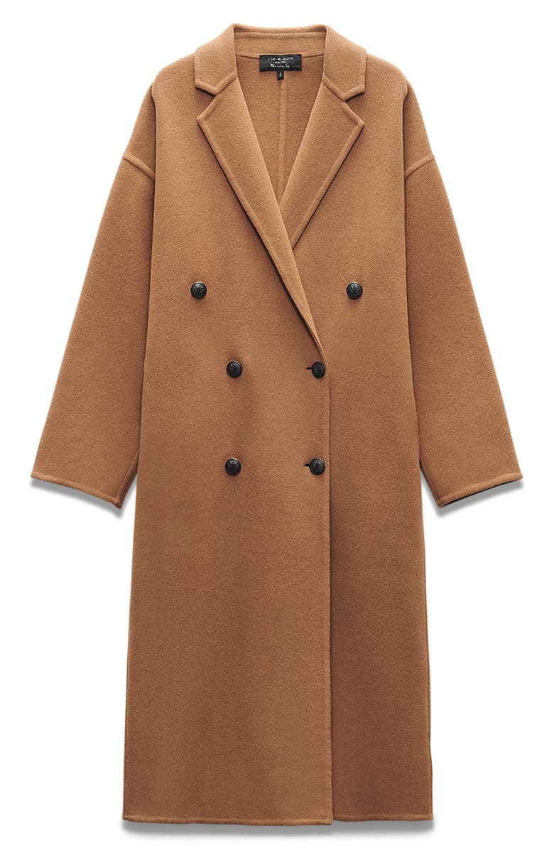 rag & bone Thea Wool Blend Coat, Alternate, color, Camel