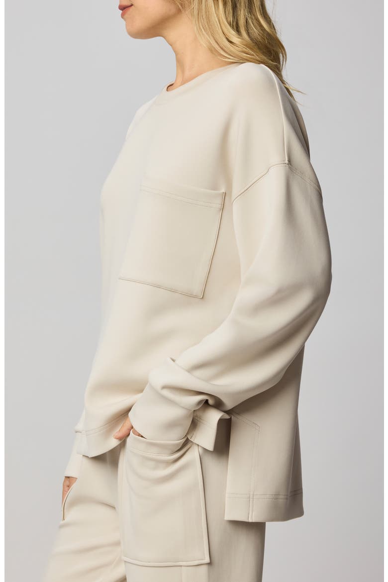 ScubaSoft Crewneck Sweatshirt, Alternate, color, PALE OAK WHITE