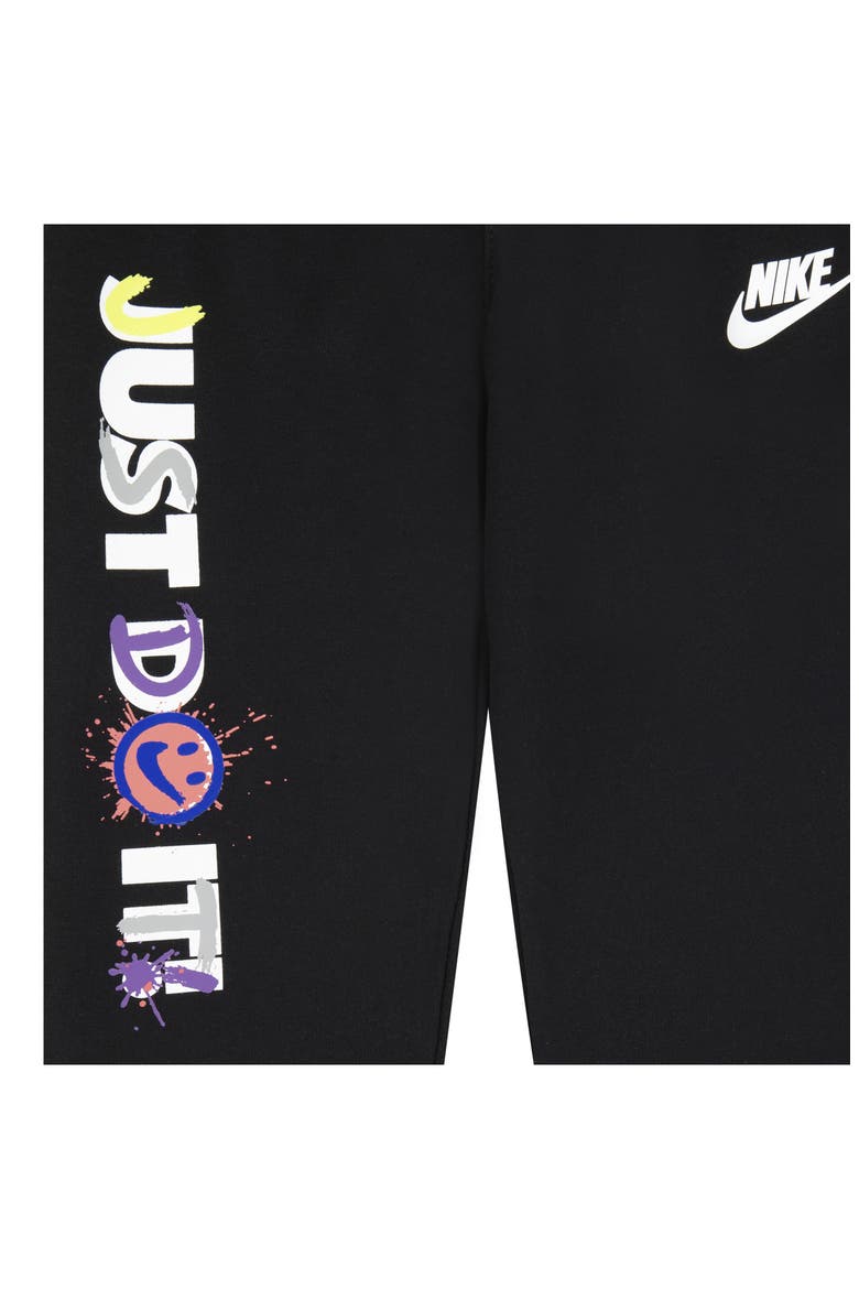Kids' Express Yourself French Terry Joggers, Alternate, color, BLACK