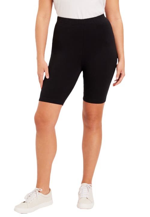 June + Vie Classic Bike Shorts In Black