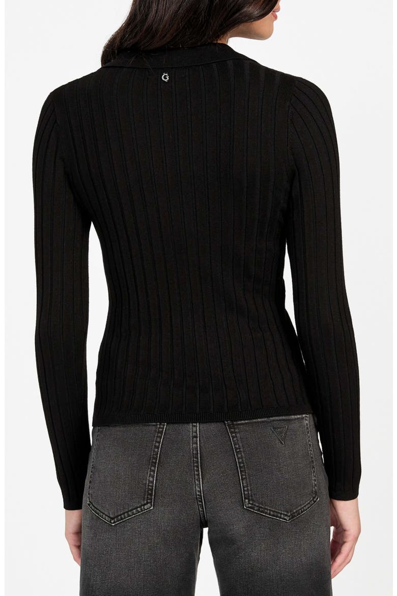 Miranda Rib Cardigan, Alternate, color, BLACK