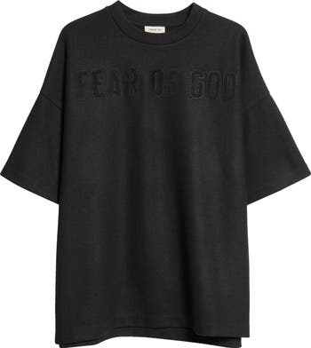 【関税・送料込み】Fear of God Merino Logo Patch Tshirt Fear of God Logo Patch Short Sleeve Merino Wool T-Shirt