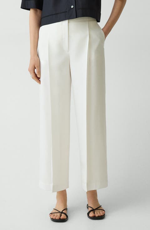 City Pleated High Waist Wide Leg Pants