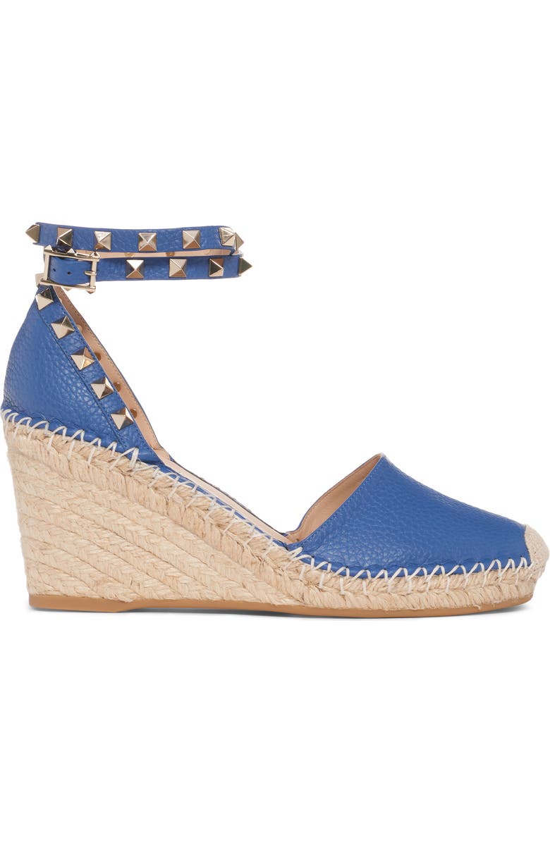 Valentino Garavani Rockstud Espadrille Wedge, Alternate, color,