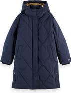 Scotch & Soda Kids' Insulated Hooded Puffer Coat