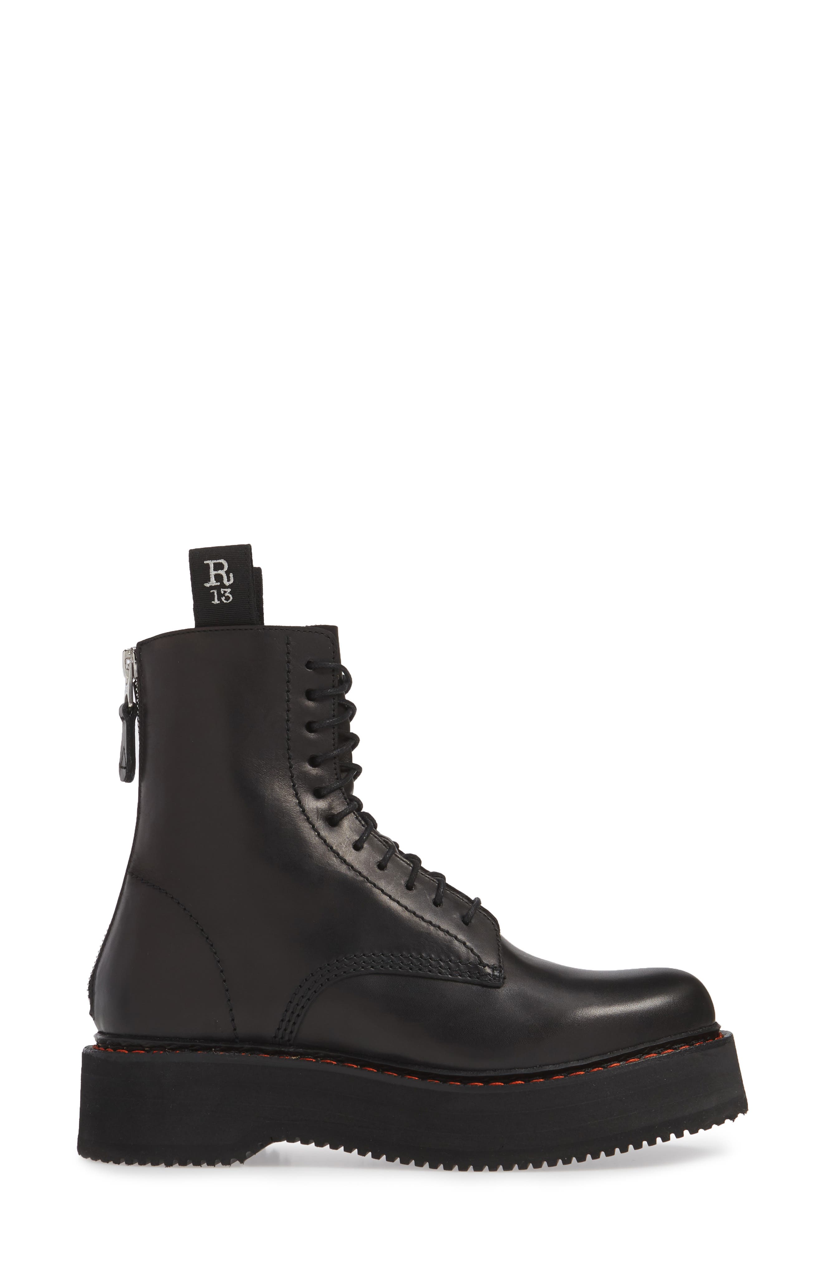 R13 Stack Platform Boot, Alternate, color, Black