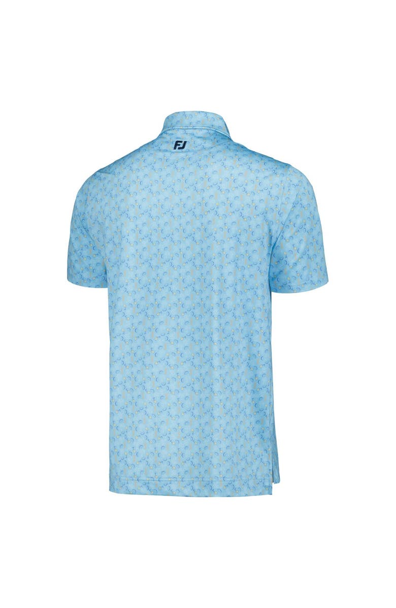 FOOTJOY Men's FootJoy Light Blue THE PLAYERS Custom Print Performance Polo, Alternate, color, 
