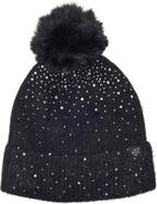 Nanette Lepore Studded Rib Pom Beanie