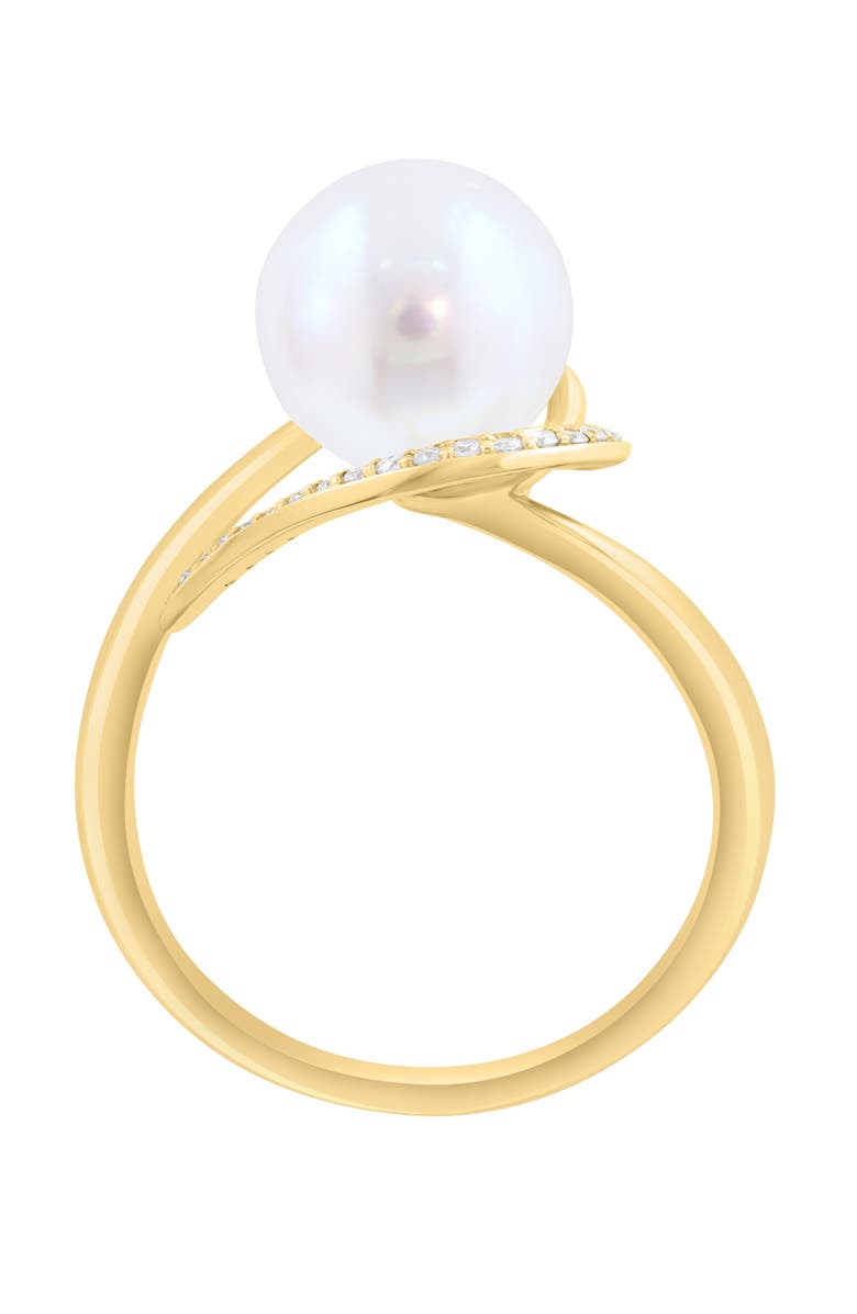 EFFY Freshwater Pearl & Diamond Ring, Alternate, color, White