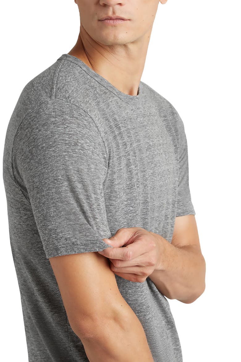 Scallop Crewneck T-Shirt, Alternate, color, HEATHER GREY