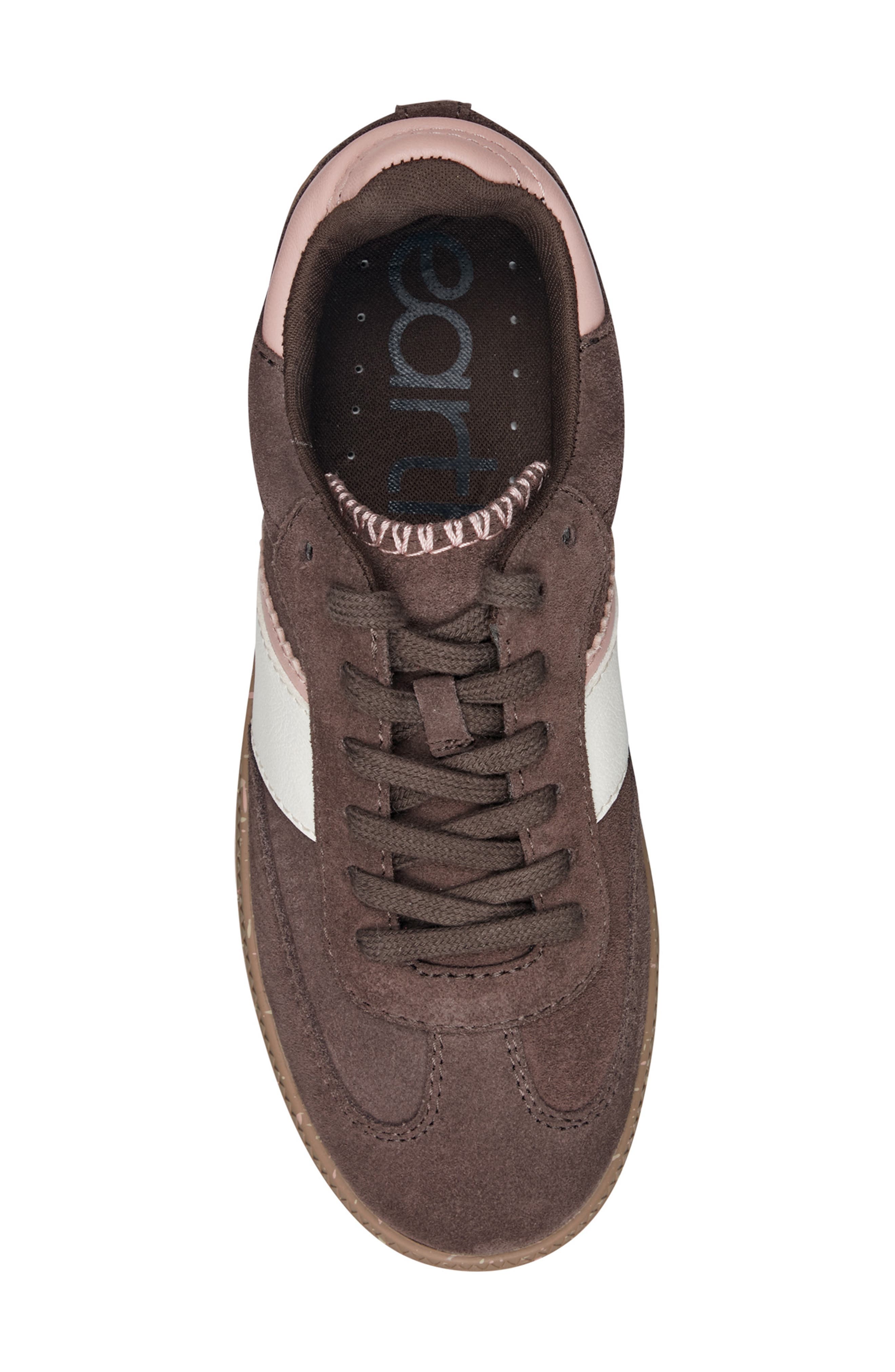 Penny Leather Sneaker, Alternate, color, DARK BROWN