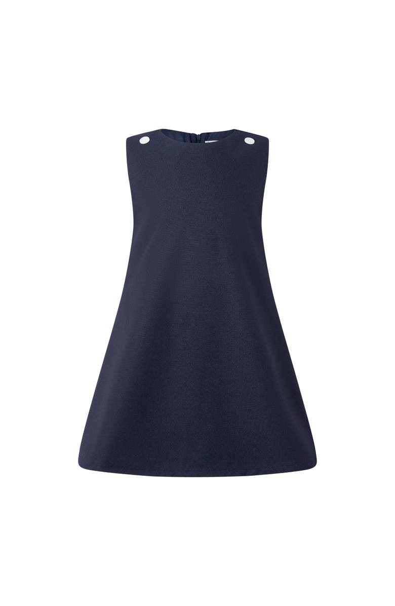 Rachel Riley Floral Blouse Pinafore Set, Alternate, color, Navy