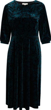 Seasalt Cornwall Oak Cottage Velvet Midi Dress