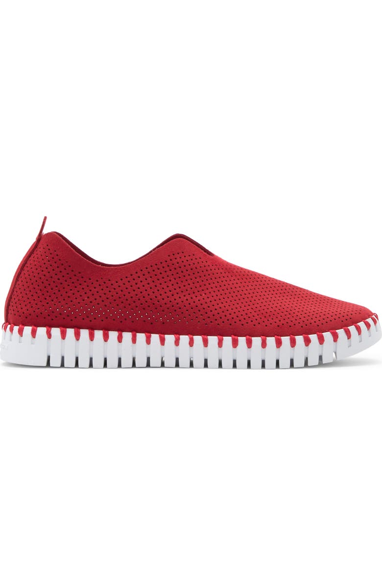Ilse Jacobsen Tulip Perforated Sneaker, Alternate, color, Deep Red