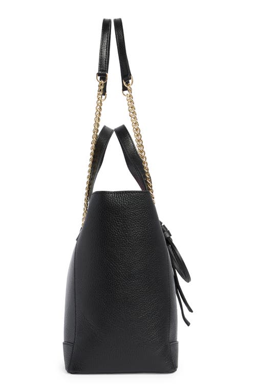 Valentino By Mario Valentino Sophie Medallion Leather Tote Bag In Black