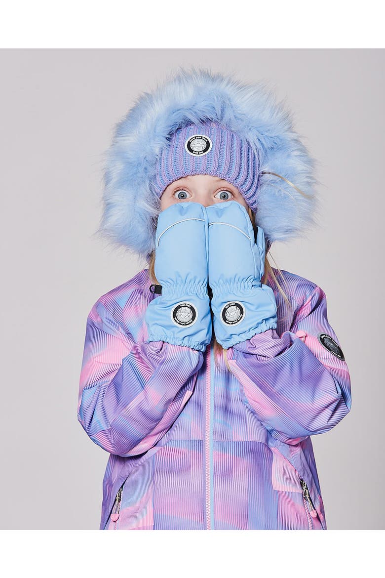 Girl Winter Mittens Play, Alternate, color, Light Blue