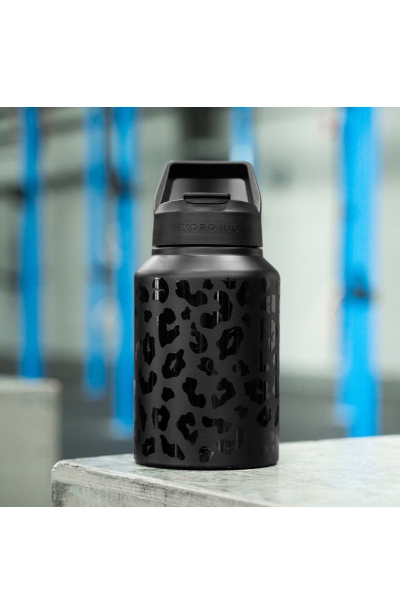 HydroJug Sport Half Gallon Water Bottle with Straw 64oz, Leakproof Insulated Tumbler for Gym or Outdoor, Alternate, color, Black