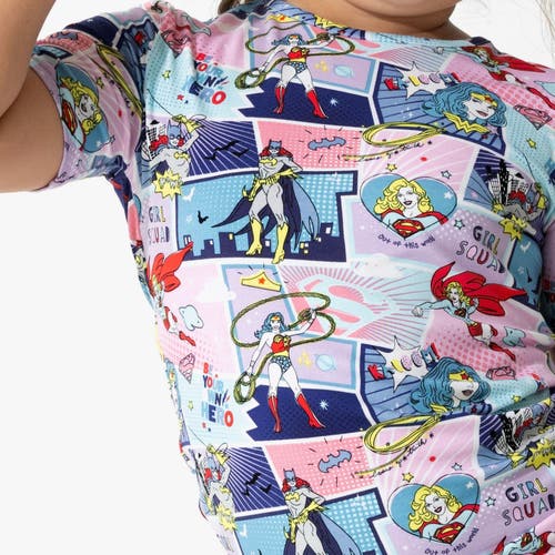 Shop Bellabu Bear Justice Heroines Kids 2-piece Short Sleeve & Shorts Pajama Set