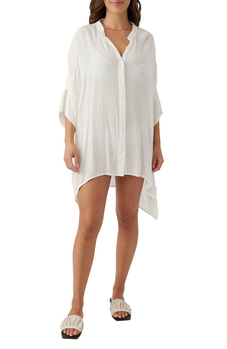 O'Neill Fiona Cover-Up Shirtdress, Main, color,