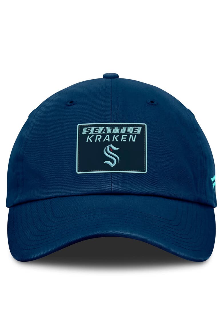 Men's Fanatics Deep Sea Blue Seattle Kraken Authentic Pro Prime Adjustable Hat, Alternate, color, Navy